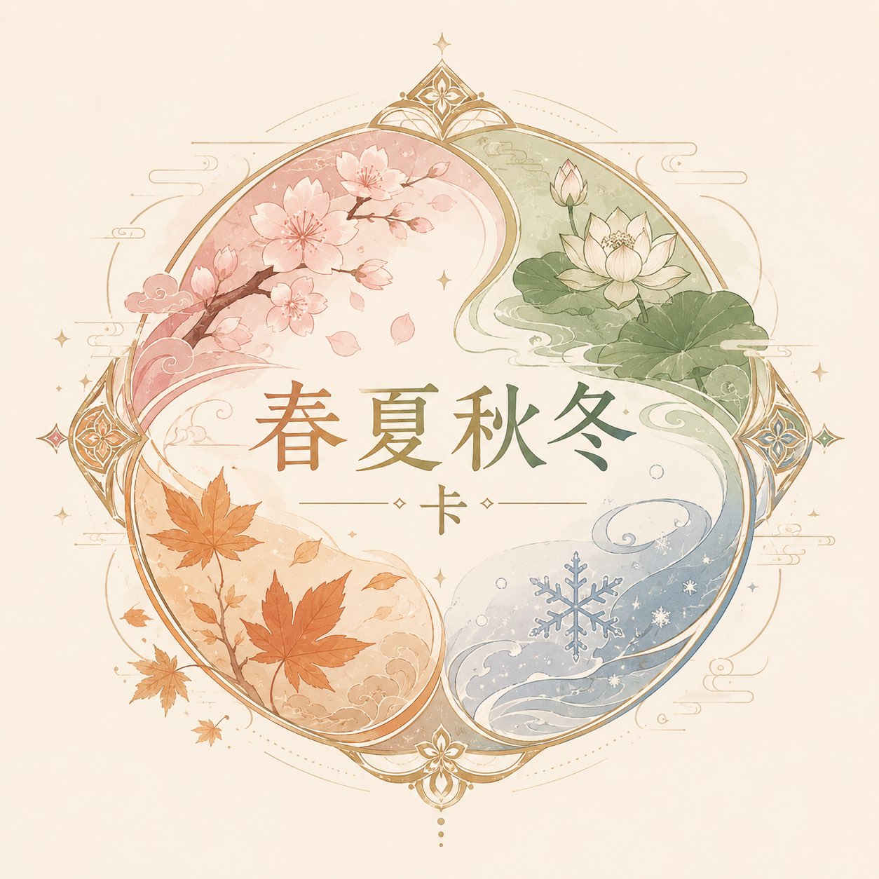 春夏秋冬卡 Logo